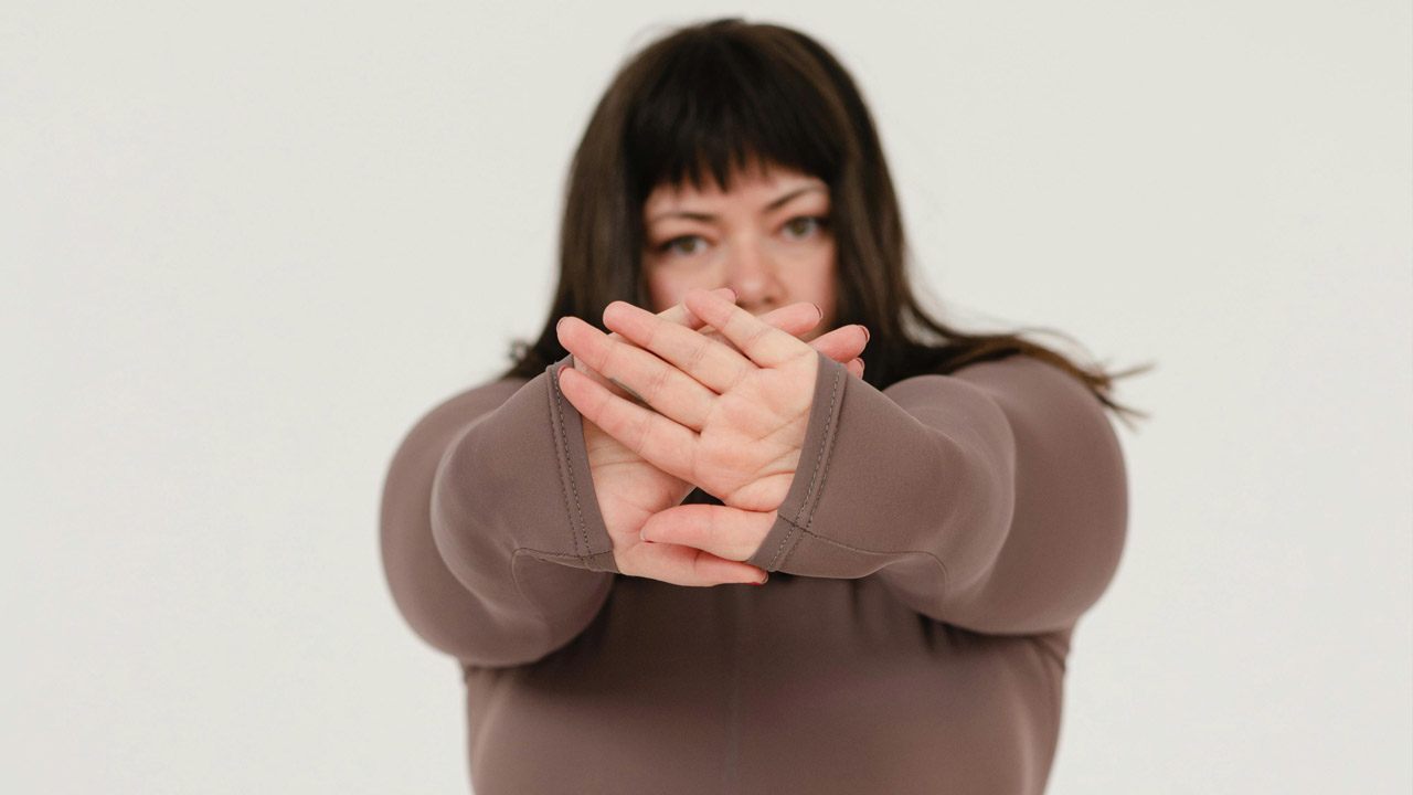 woman saying no